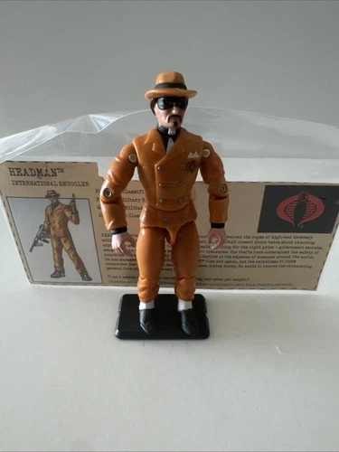 2002 GI Joe Smuggler Headman v2 Complete w/File Card Tight Joints Gem Paint
