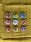 Lot Of 9 😸♻️ Handmade 💫 1 Inch Cats, Recycle & Star  Pin Buttons Pinbacks Set — photo 7