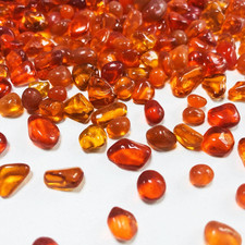 Glass Stones, 0.85LB/385g Orange Red Aquarium Gravel Rocks, Orange Red Pebbles f