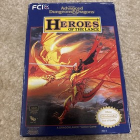 Advanced Dungeons & Dragons: Heroes of the Lance  (Nintendo NES) Complete  CIB