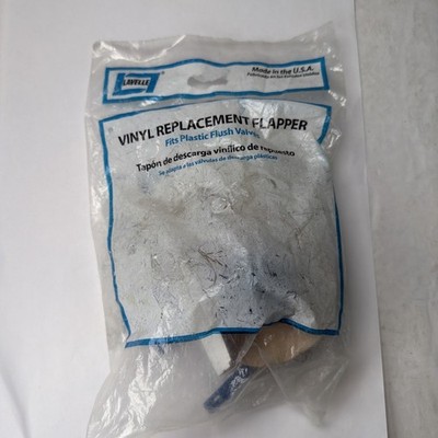 Lavelle 52BAG White Rubber Replacement Toilet Flapper for Plastic Flush Valves