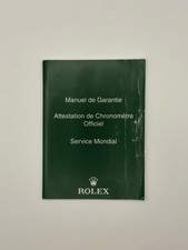 Rolex Service Mondial / Manual de Garantie Bo...