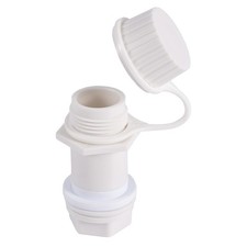Cooler Drain Plug Kit For Igloo Threaded Plastic Tethered Cap White 50-165 Qt