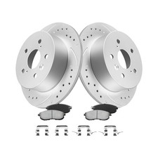 MOTOREVO Rear Brake Rotors Kit Compatible for Camry 2012-2017 High-Carbon A...