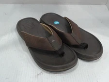 UsedVeryGood - Reef Mens Flip Flop Cushion Norte, Dark Brown, 9