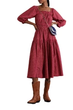 THE GREAT. The Reunion Women’s Corduroy Midi Dress size 1/S NWT Cottagecore