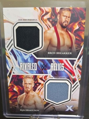 2025 Topps Exalted WWE Rivaled Relics Bron Breakker and Ilja Dragunov