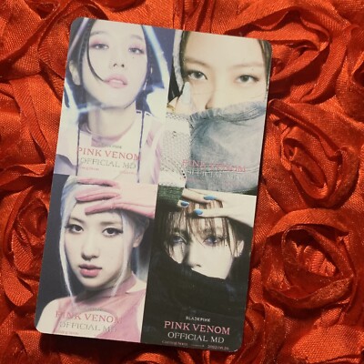 BLACKPINK Pink Fangs Girl KPOP Photo Goddess Card Group K Pop Team