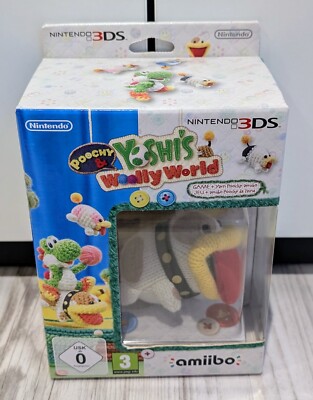Nintendo 3DS Poochy & Yoshi's Woolly World mit Amiibo OVP