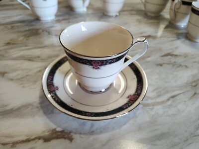  Noritake China Cup and Saucer Set(s)  Etienne #7260  Great Shape 