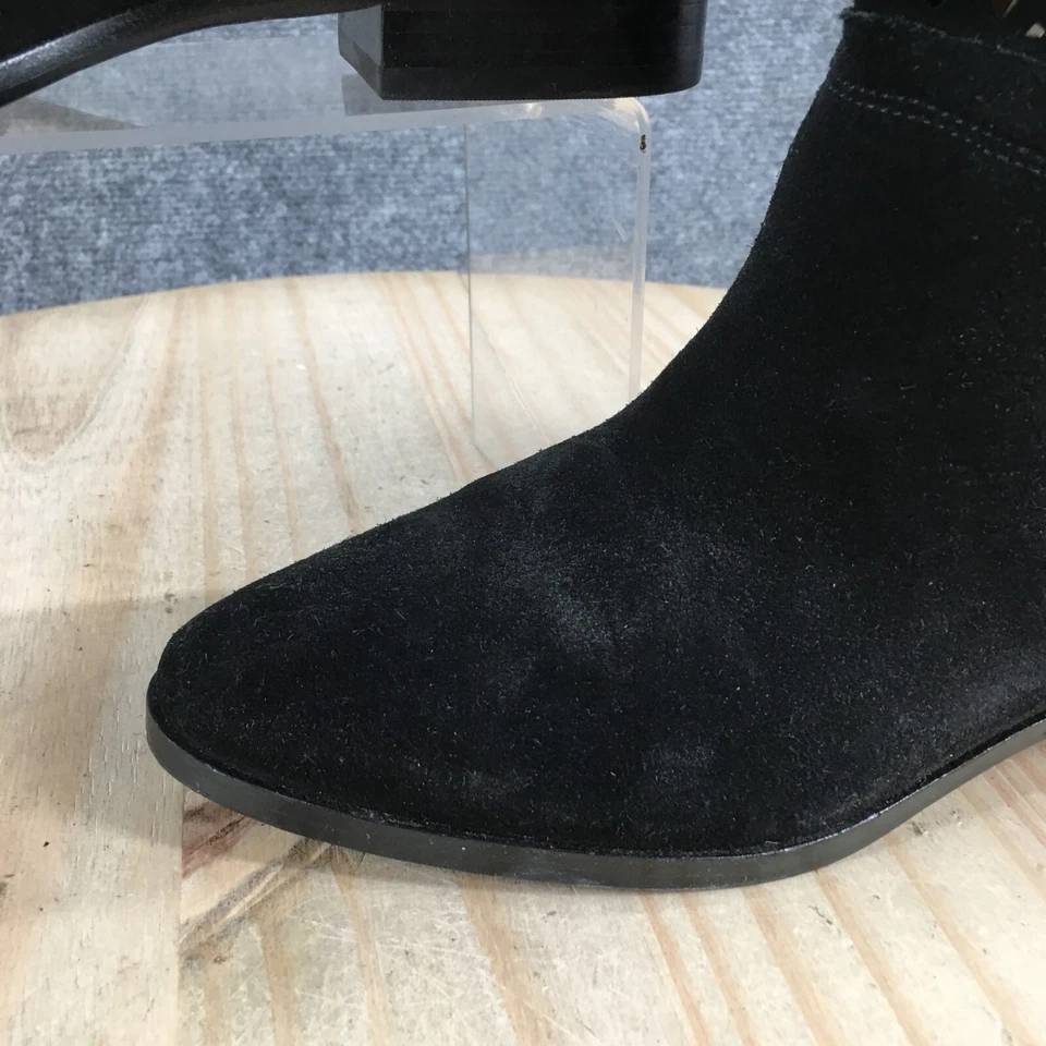 Michael Michael Kors Boots Womens 6.5 M Ankle Booties Casual Black Suede Pull On - Image 4 of 4