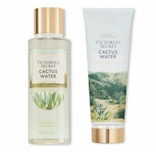 VICTORIA'S SECRET CACTUS WATER BODY MIST 8.4 FL OZ  LOTION 8 FL OZ SET OF 2 