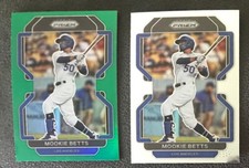 2022 Panini Prizm Baseball MOOKIE BETTS TIER II #191 Green And Base