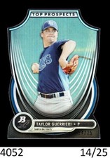 1-2012 BOWMAN PLATINUM  TOP PROSPECT DIE CUT TAYLOR GUERRIERI RAYS 14/25