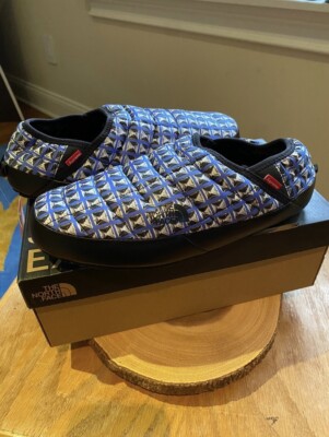 Supreme TNF Studded Traction Mule Shoes Slip On Sneakers Blue Sz 8 The North Face x Supreme Thermoball Traction Mule Mens 10  main image 3