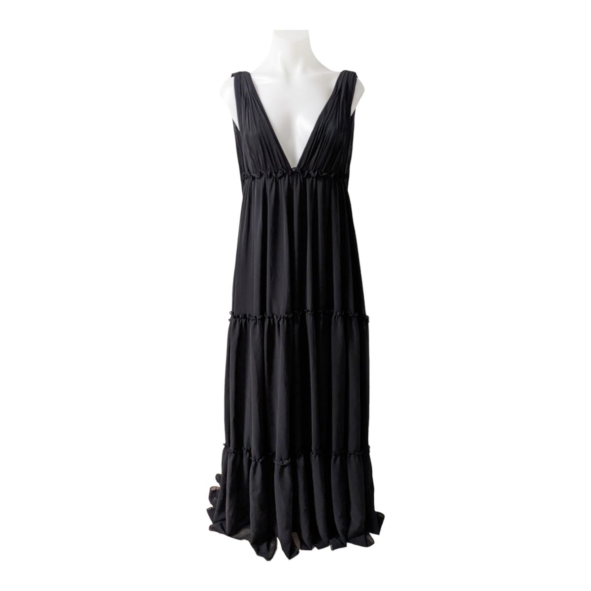 black shift maxi dress Women's Shape Black Woven High Neck Corseted Maxi Shift Dress