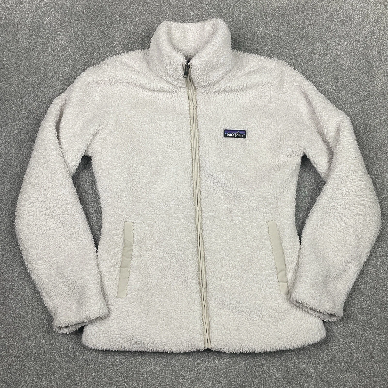 OFF WHITE Giacca Patagonia donna S Los Gatos full zip pile betulla bianco sporco 25211 invernale