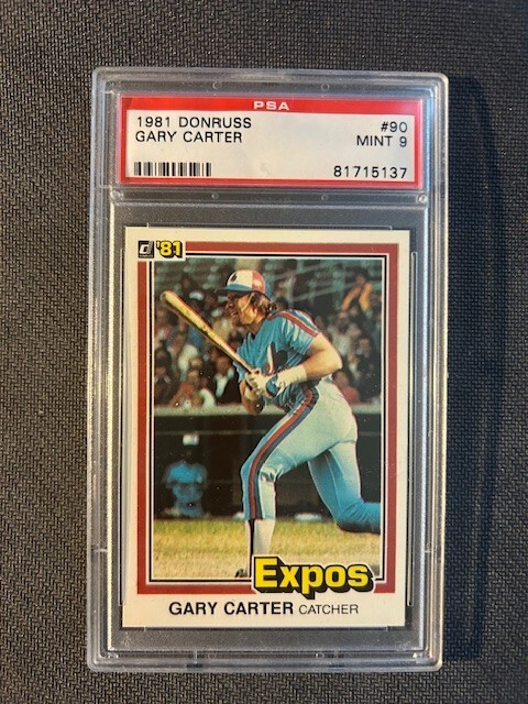 1981 Donruss  GARY CARTER  #90  PSA 9   NY Mets