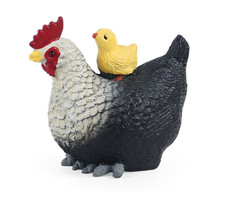 5cm Mini Hen PVC Toy Bird Wild Animal Figure Doll Kids Gift
