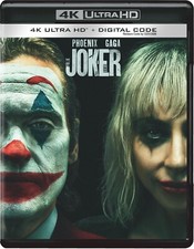Joker Folie A Deux 4K UHD Blu-ray NEW FREE SHIPPING. W/ SLIPCOVER