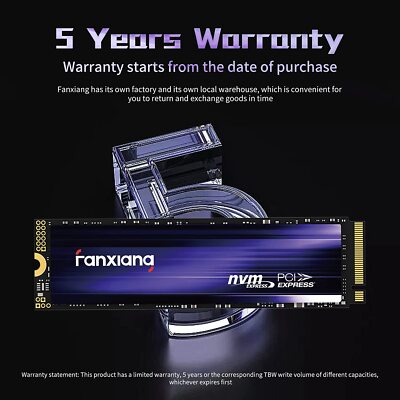 S*n様 Fanxiang S790 4TB NVMe SSD M.2 2280 Fanxiang M.2 4TB NVME SSD PCIe Gen 4x4 TLC 7300MB/S Internal Hard
