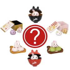 Japanese Blind Box Animal Cute Bunny Trinket Figure Gashapon Food Figure Toy