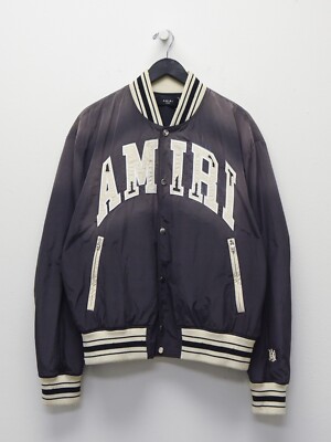 AMIRI Mens Sun Faded Bomber Jacket