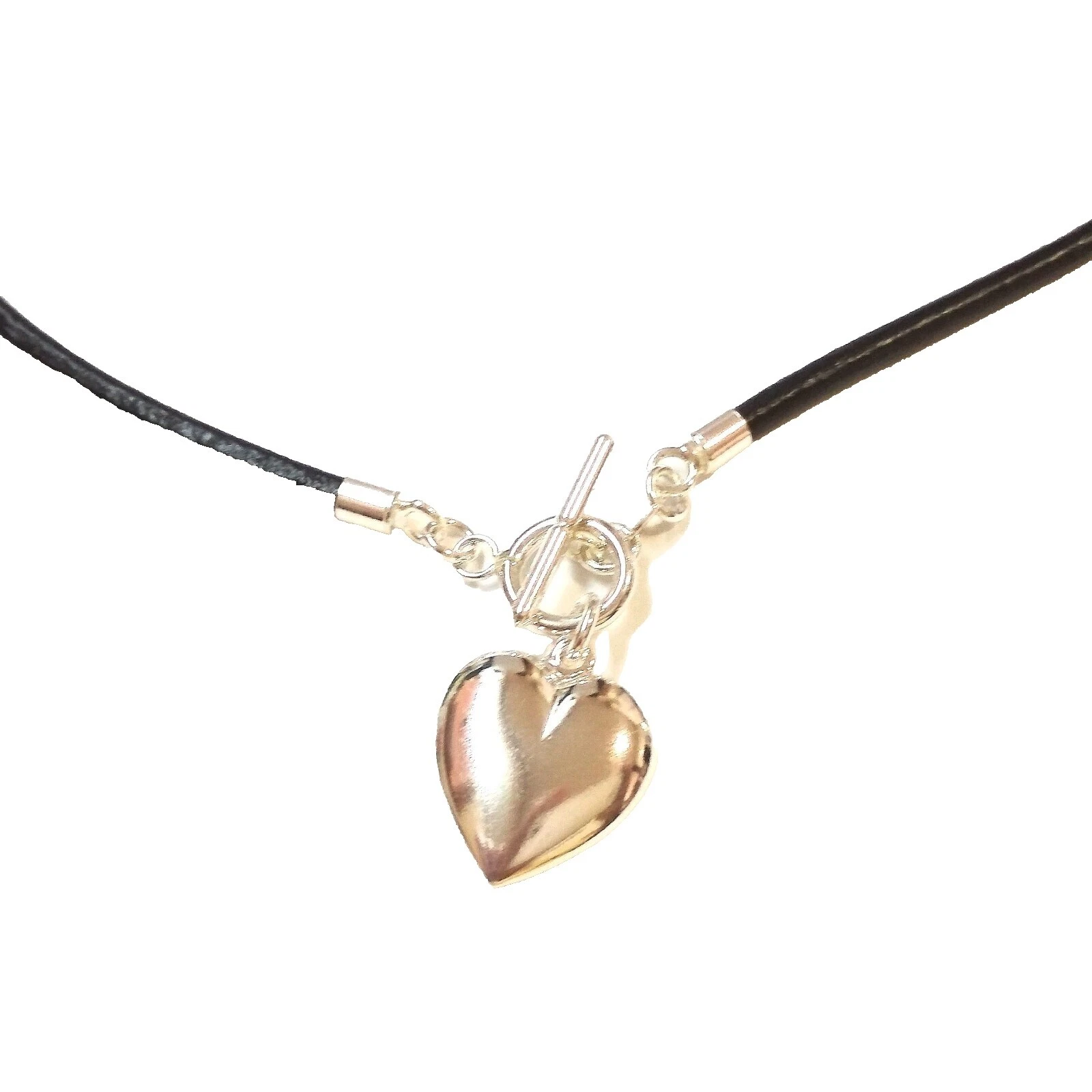 Cuero Sin Piedra Plata Esterlina Collares y colgantes hechos a mano