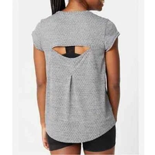 Patagonia - women’s grey Core Ridge flow T-shirt Jacquard knit top size S