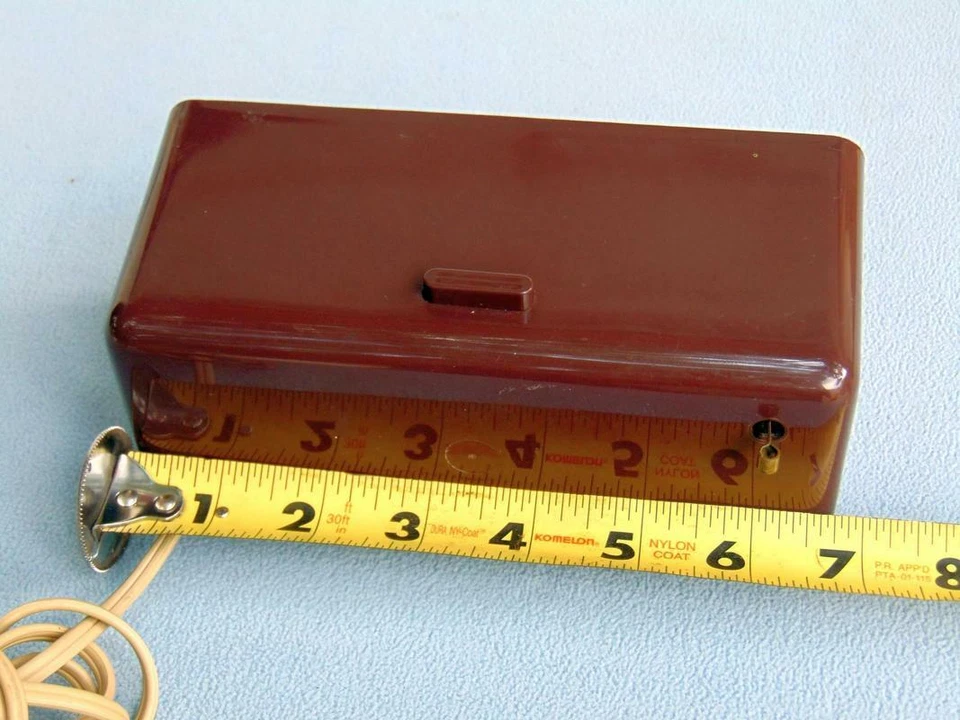 Vintage GE Flip Clock Bedside Night Light Retro Estate Find Runs Crack Face GY - Image 4 of 4