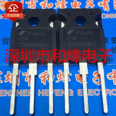 10PCS FDH038AN08A1 TO-247