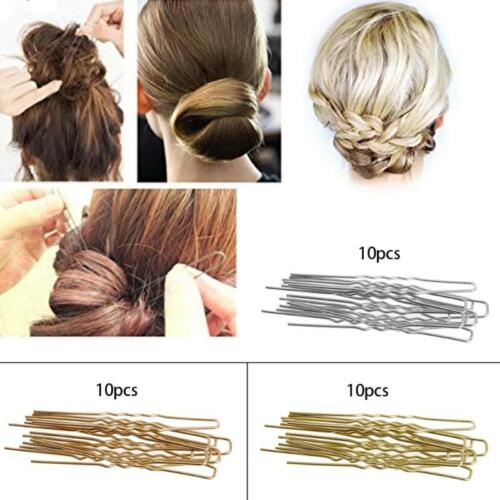 10PCS U Shaped Hairpin Hair Clips Bobby Pins Metal Barrette Women Dish Tools  - Picture 1 of 14