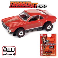Auto World Thunderjet Collier Motors - 1969 AMC AMX Red HO Slot Car