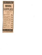 1913 - CLARKE BROS. - MINING SUPPLIES - SCRANTON TRIBUNE REPUBLICAN -  PAPER AD