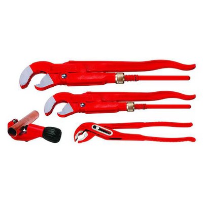 Rothenberger 70135X 6 In L 1 1/2 In Cap. Steel Pipe Wrench Set