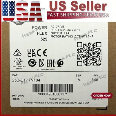25B-E1P7N104 Allen-Bradley 25BE1P7N104 Fast Shipping US BRAND NEW. US Free Tax