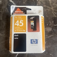 Genuine Brand New Sealed HP 45 Black Ink Cartridge 51645A Expired