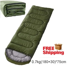 Outdoor Envelope Sleeping Bag Waterproof Warm Adult Camping Hiking Unsex