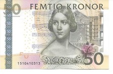 Geldschein Banknote Schweden 50 Kronor UNC