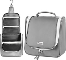 Hanging Travel Toiletry Bag - Large Cosmetic Bag Organizer for Toiletries, Makeu
