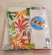 Intex 72" x 27" Pool Float Fashion Mat Inflatable Lounge Tropical Floral