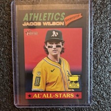 Topps 2026 Heritage Jacob Wilson Dark Gray RC #17 Athletics 