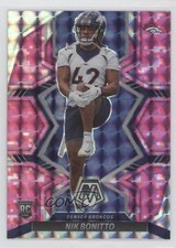 2022 Panini Mosaic Rookies Pink Camo Mosaic Prizm Nik Bonitto #396 2qw