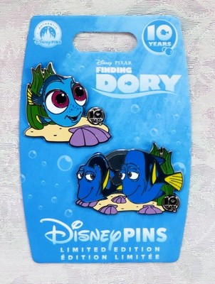 DISNEY PIXAR FINDING DORY 10TH ANNIVERSARY PIN SET LE NEW ON CARD NEMO