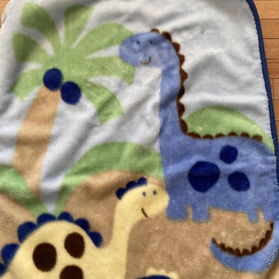 Одеяло Just Born Baby из флиса с животными динозаврами толстое плюшевое плед - Изображение 2 из 4