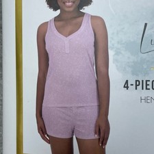 Live 2 Lounge Women's XL 4-Piece Lounge Set Purple d1568