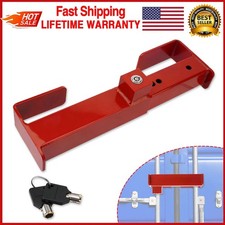 Steel Cargo Door Lock Shipping Container Lock w/ 2 Keys Heavy Duty Security Red