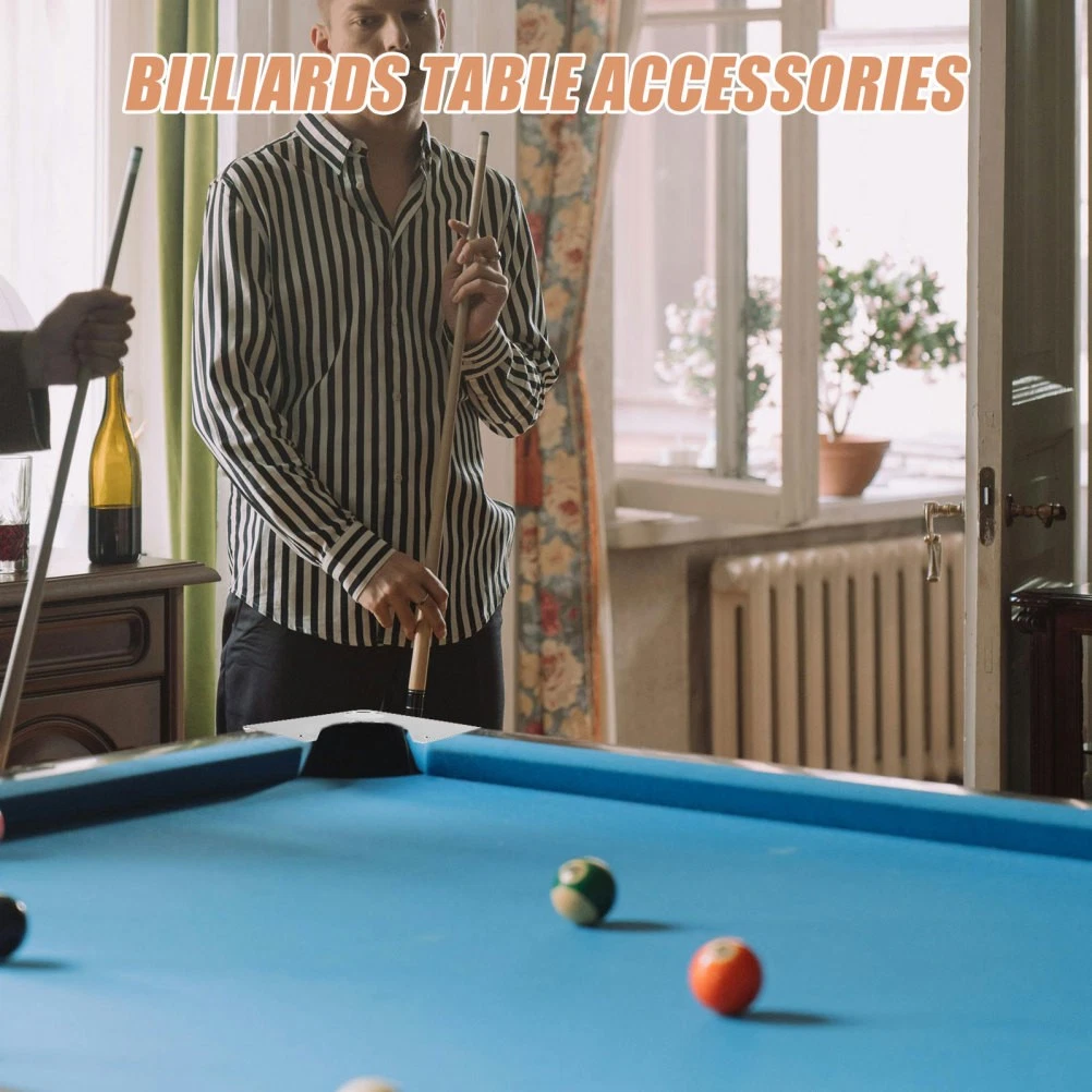 Silver Resin Durable Billiard Table Corner Plate Pool Table Accessory