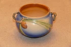 Vintage Roseville Art Pottery Blue Pinecone Jardiniere Pot 632-3" Good Condition