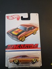 70 1970 Ford Torino Hot Wheels Flying Customs Series Neu in Verpackung